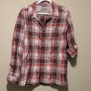 Eddie Bauer Men’s Plaid Button-Up Shirt